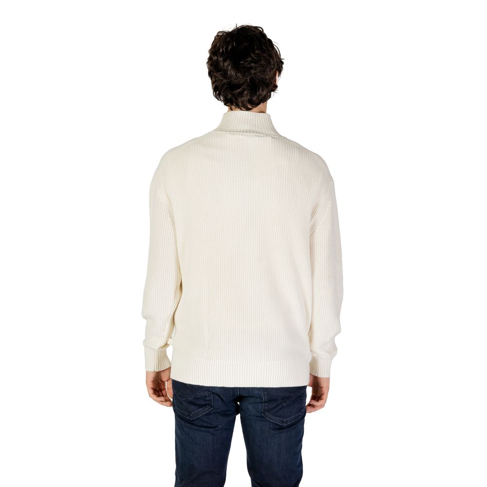 Calvin Klein Jeans Beige Cotton Sweatshirt