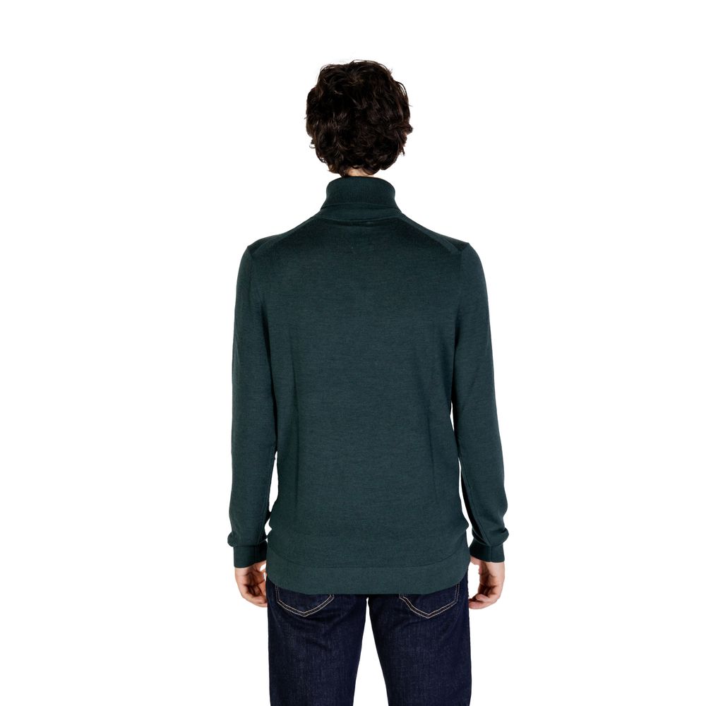 Calvin Klein Green Wool Turtleneck
