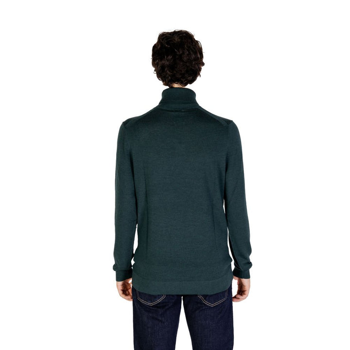 Calvin Klein Green Wool Turtleneck