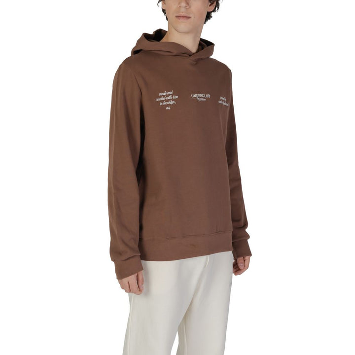 Underclub Brown Cotton Hoodie