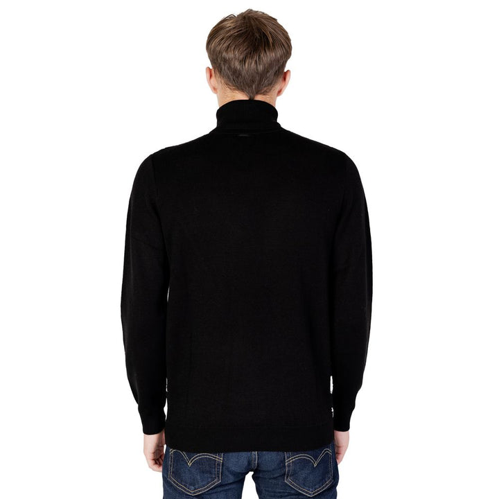 Antony Morato Black Wool Turtleneck