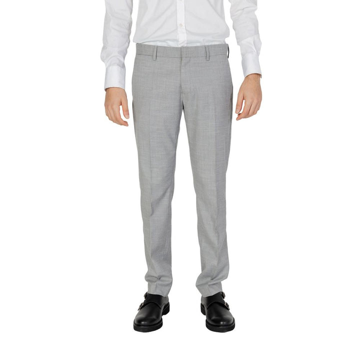 Antony Morato Gray Polyester Dress Pants