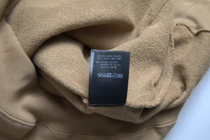 Balenciaga Brown Cotton Symbolic Molleton Bouclette Hooded Sweater