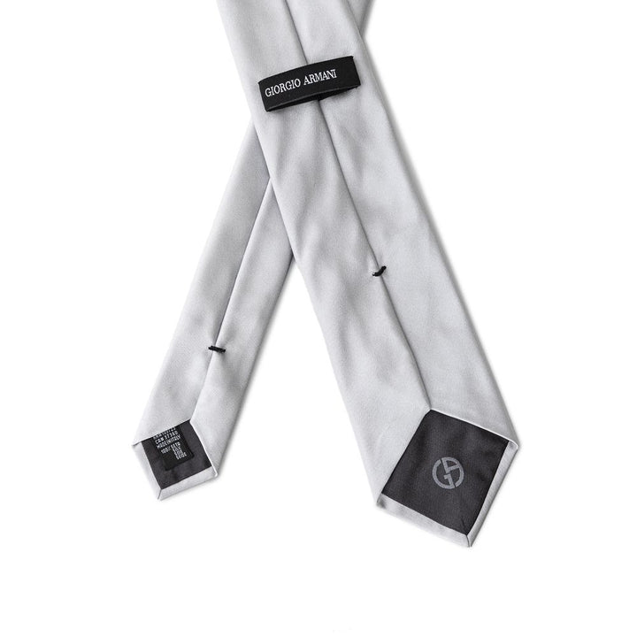 Giorgio Armani Silver Silk Tie