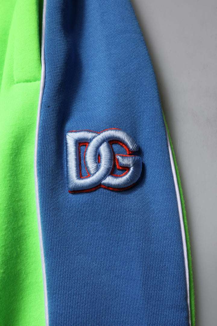 Dolce & Gabbana Green Blue Jogger Sweatpants Pants