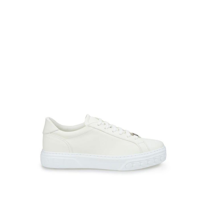 Casadei White Leather Athletic Sneakers