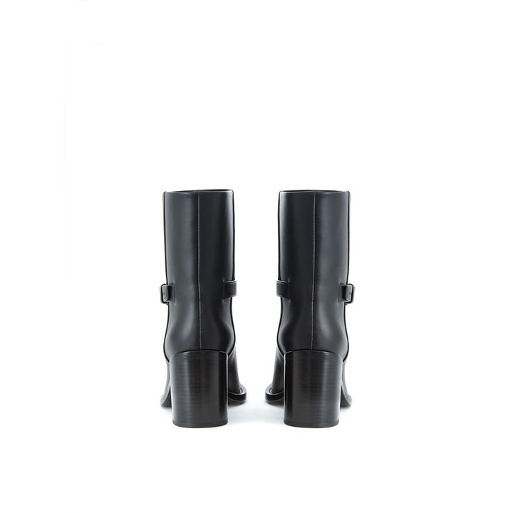Burberry Black Leather Ankle Boots