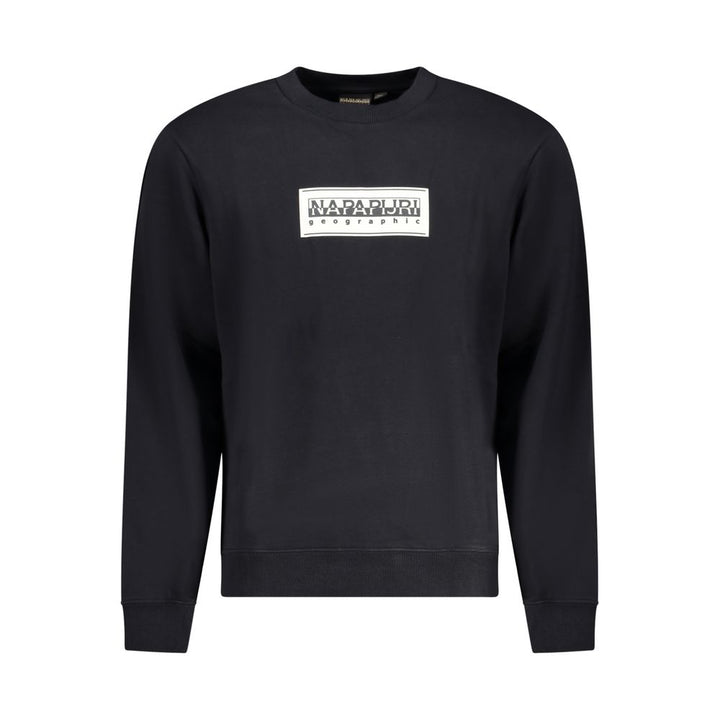 Napapijri Black Cotton Men Sweatshirt