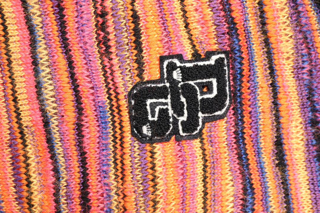 Dolce & Gabbana Multicolor Wool DGLogo Knit Pullover Sweater