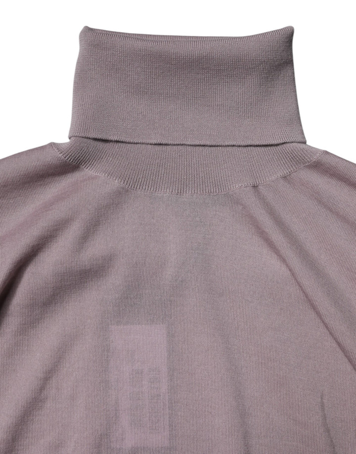 Dolce & Gabbana Brown Cashmere Knitted Men Pullover Sweater