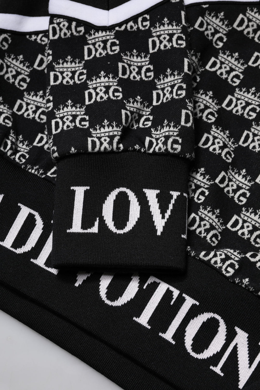 Dolce & Gabbana Multicolor Cotton Crew Neck Pullover Sweater