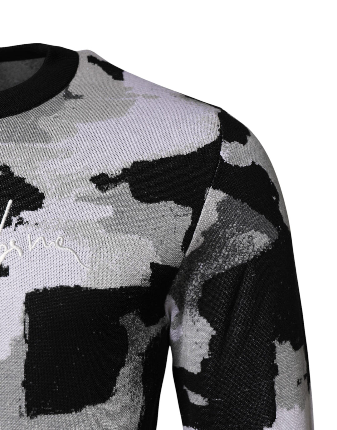 Dolce & Gabbana Multicolor Logo Crew Neck Pullover Sweater