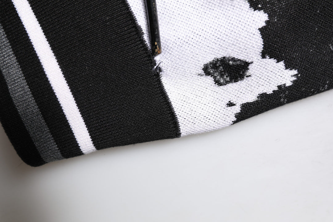 Dolce & Gabbana Multicolor Logo Crew Neck Pullover Sweater