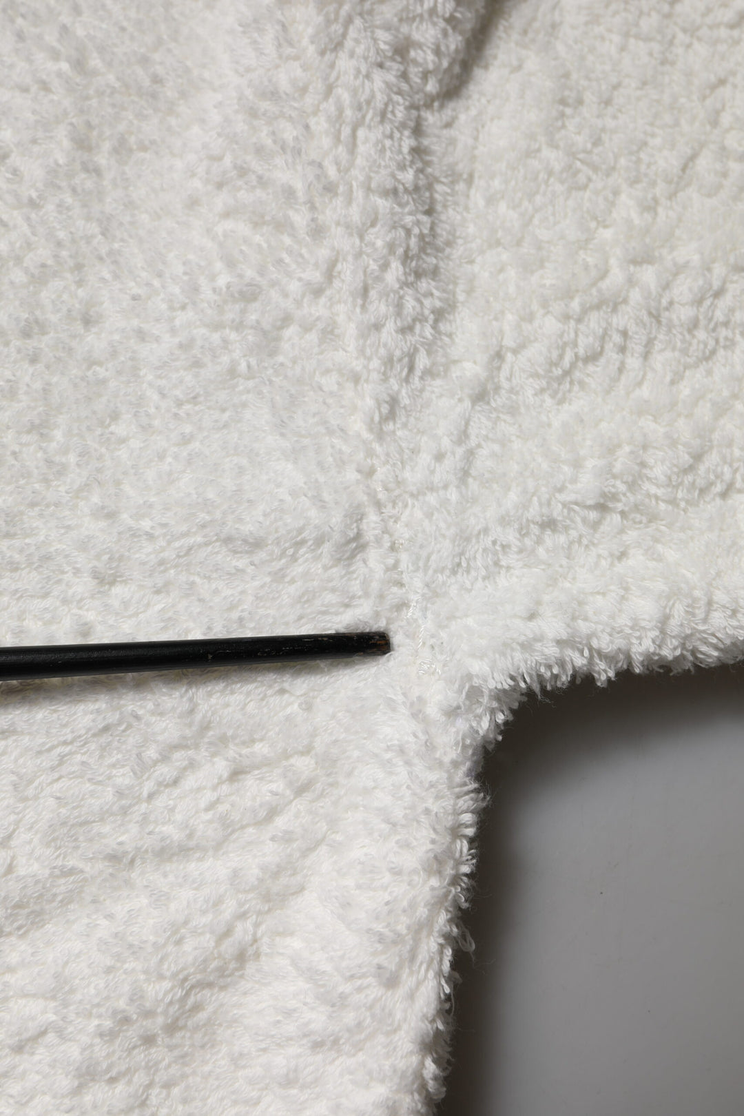 Dolce & Gabbana White Cotton Fleece Crew Neck Sweater