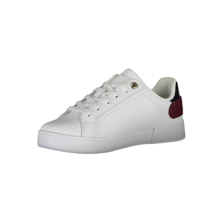 Tommy Hilfiger Bianco Polyurethane Women Sneaker