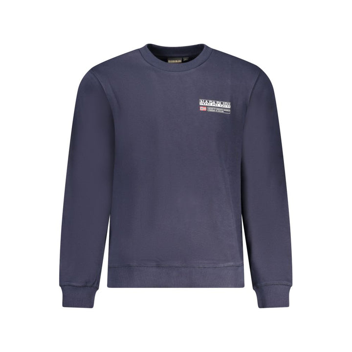 Napapijri Blue Cotton Men Sweatshirt