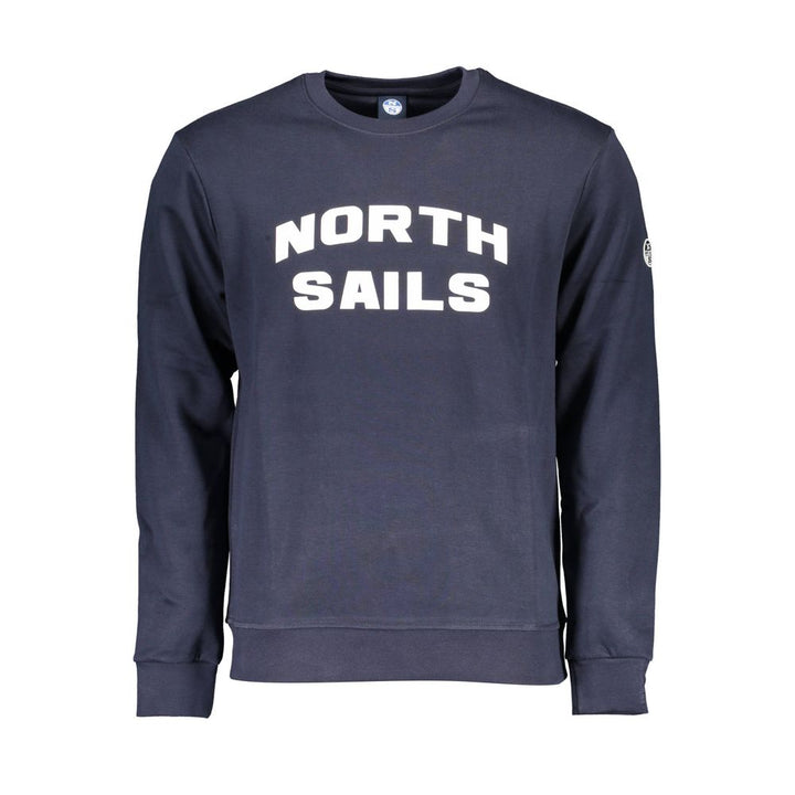 North Sails Blue Cotton Men's Sweatshirt