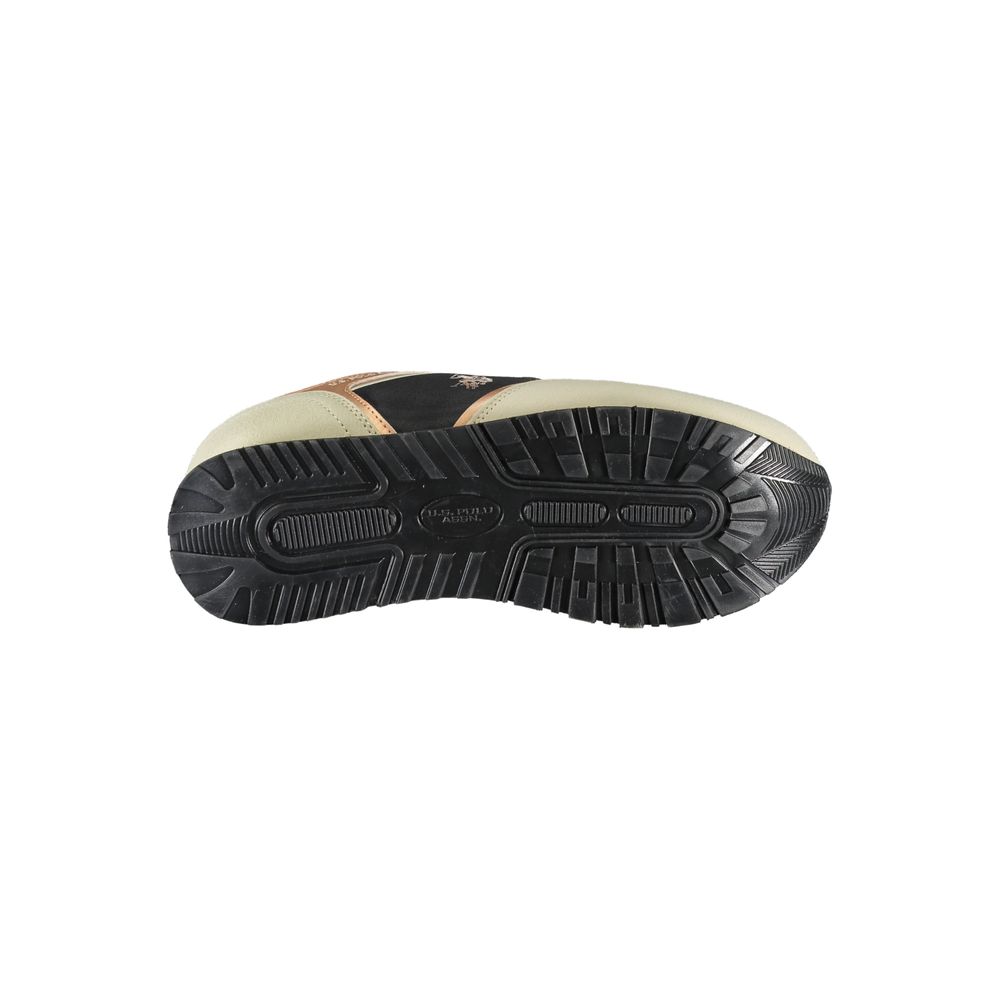 U.S. POLO ASSN. Black Polyurethane Women Sneaker