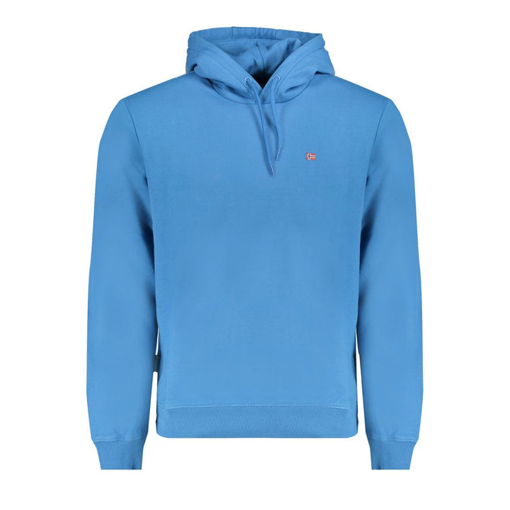 Napapijri Blue Cotton Men Sweatshirt