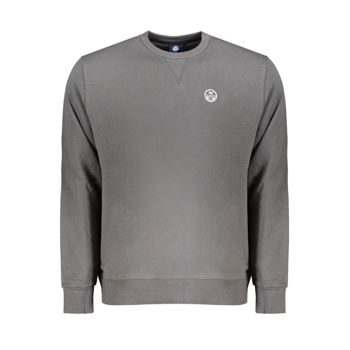 North Sails Grigio Cotton Men Sweatshirt