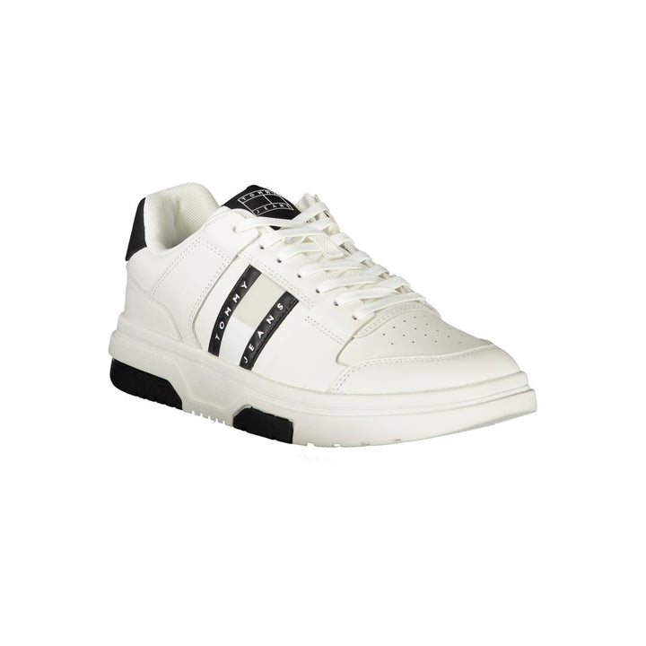 Tommy Hilfiger Bianco Polyurethane Men Sneaker