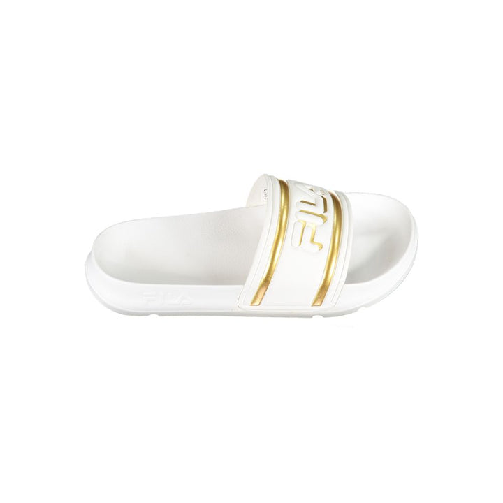 Fila White Polyethylene Slippers