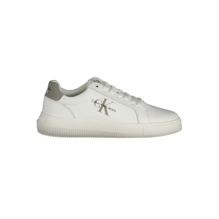 Calvin Klein White Leather Men's Sneaker