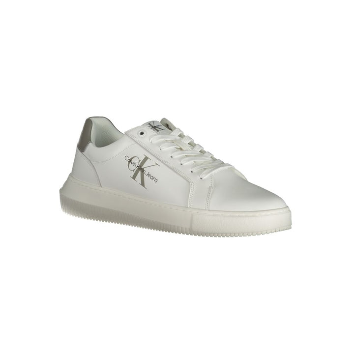 Calvin Klein White Leather Men's Sneaker