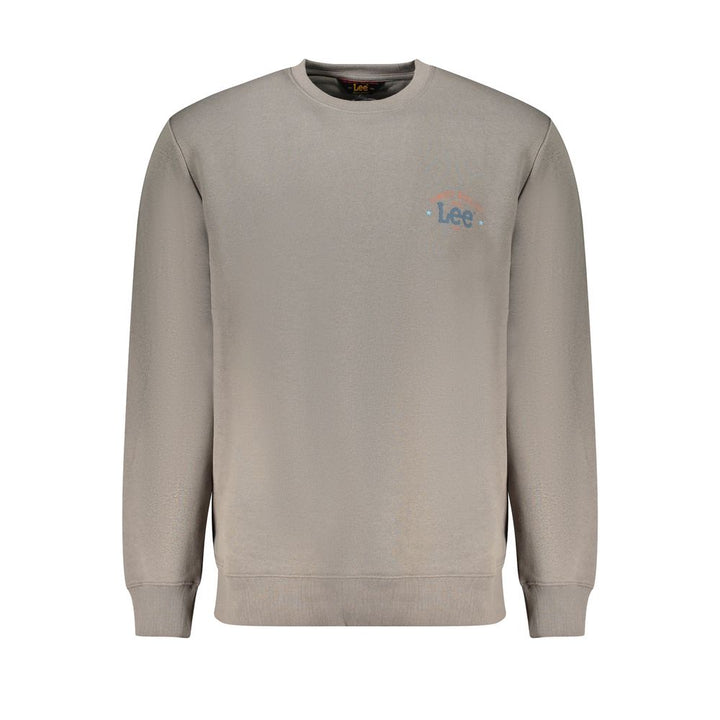 Lee Grigio Cotton Men Sweatshirt