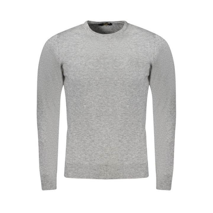 Cavalli Class Grigio Viscosa Men's Sweater