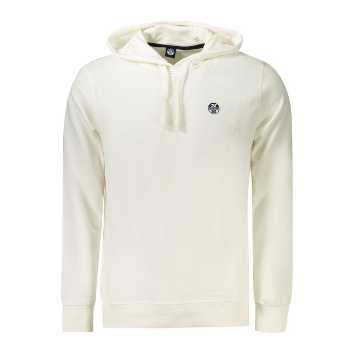 North Sails White Cotton Men's Hooded Sweatshirt
