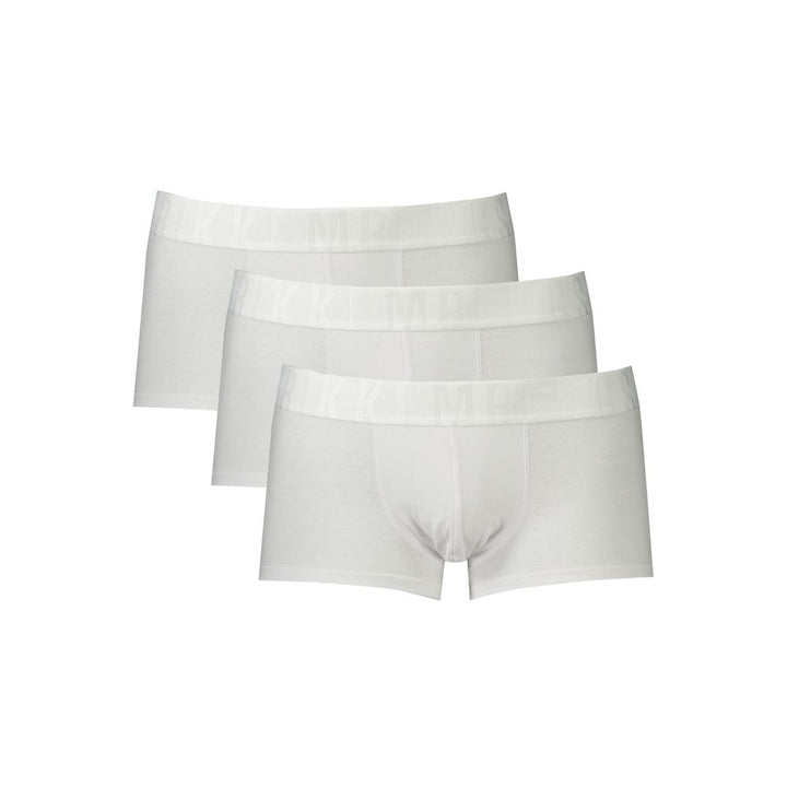 Bikkembergs White Polyester Men's Boxer Briefs Trio Pack