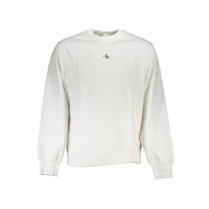 Calvin Klein White Cotton Men's Sweatshirt