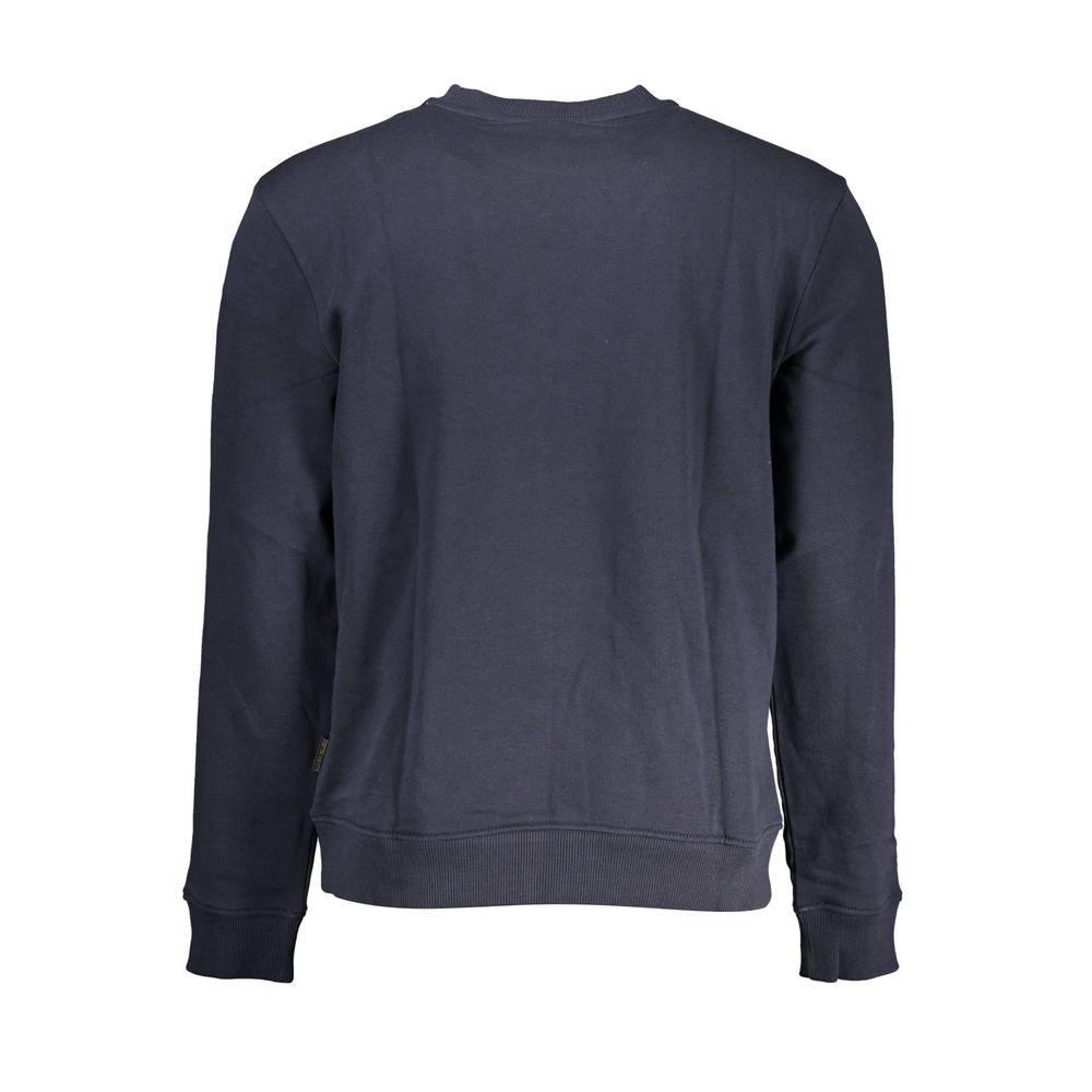 Napapijri Blu Cotton Men Sweatshirt