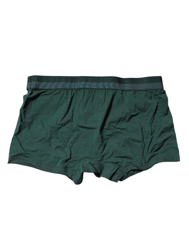 Dolce & Gabbana Green Cotton Regular Men Boxer Brief Underwear