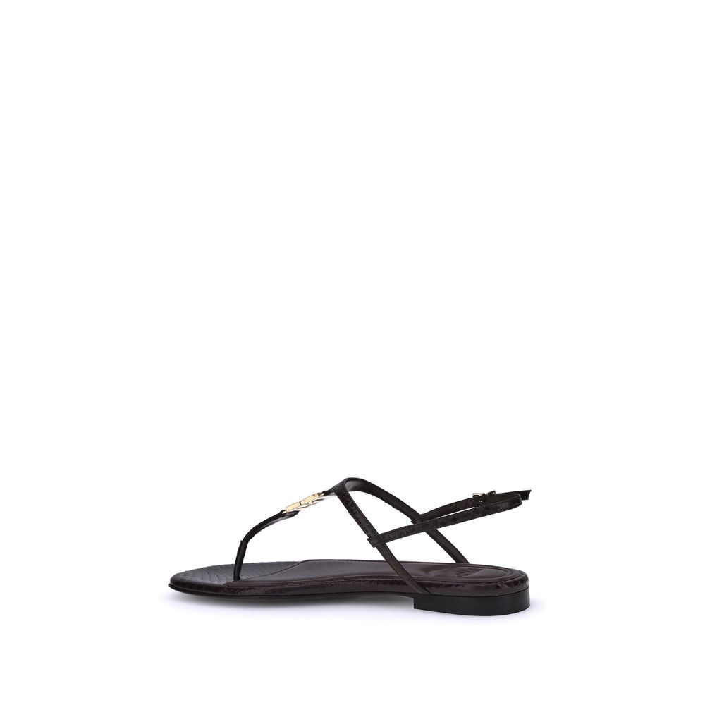 Fendi Multicolor Calf Leather Bos Taurus Sandals