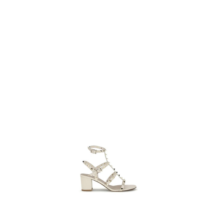 Valentino Garavani Beige Calf Leather Bos Taurus Sandals