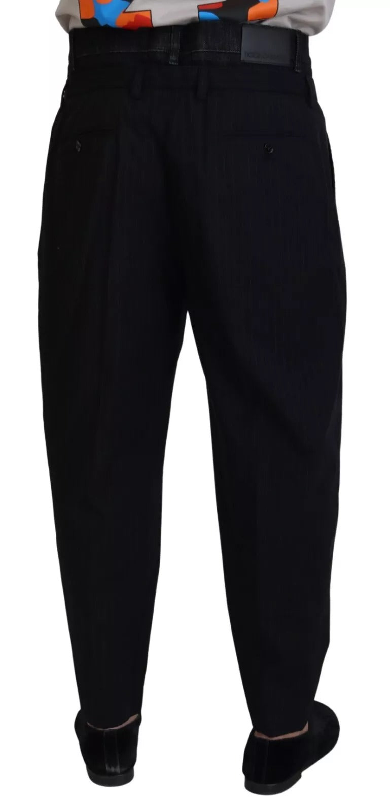 Dolce & Gabbana Black CottonStretch Loose DenimTrouser Jeans