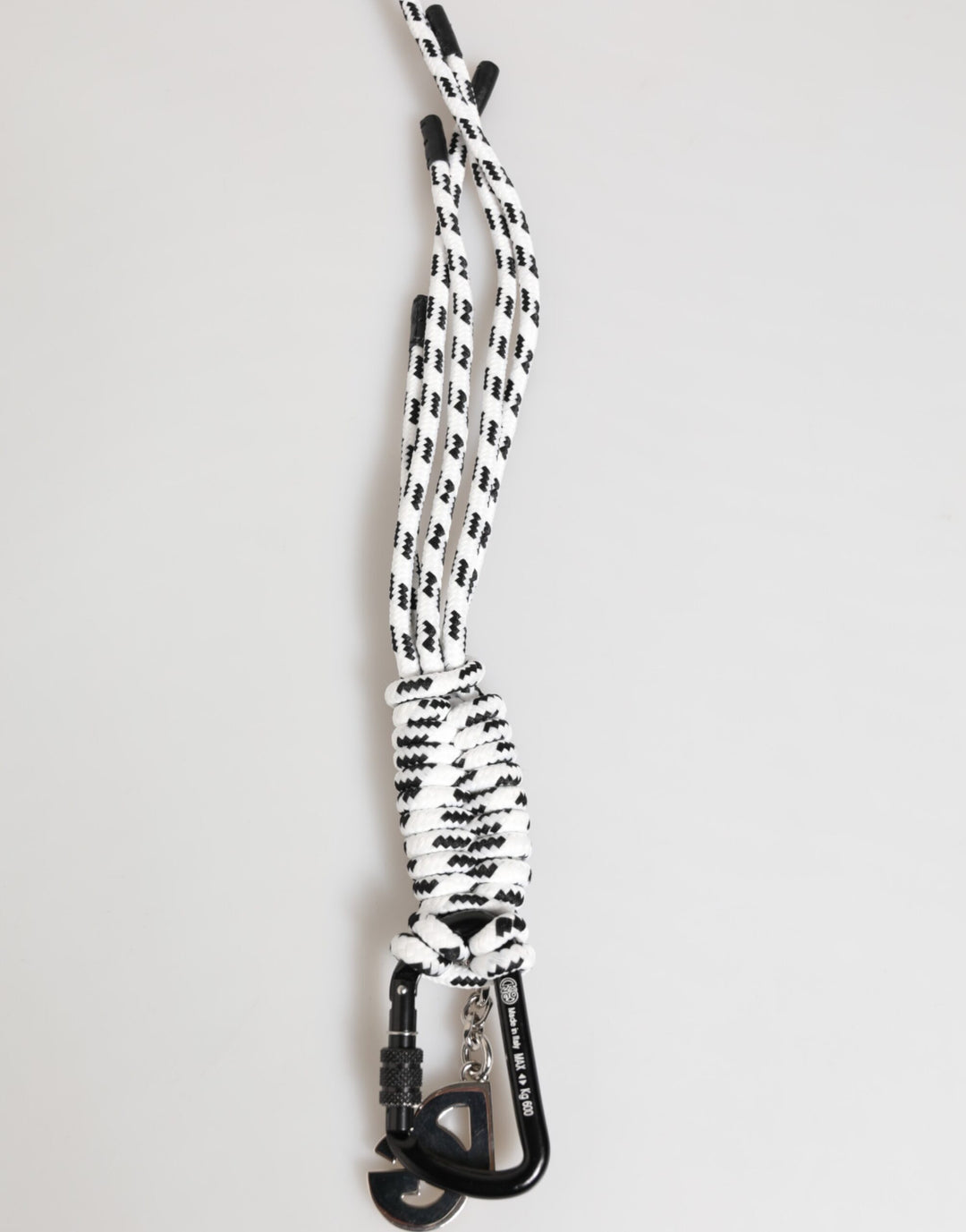 Dolce & Gabbana Multicolor Polyester Tape String DG Logo Keychain Keyring