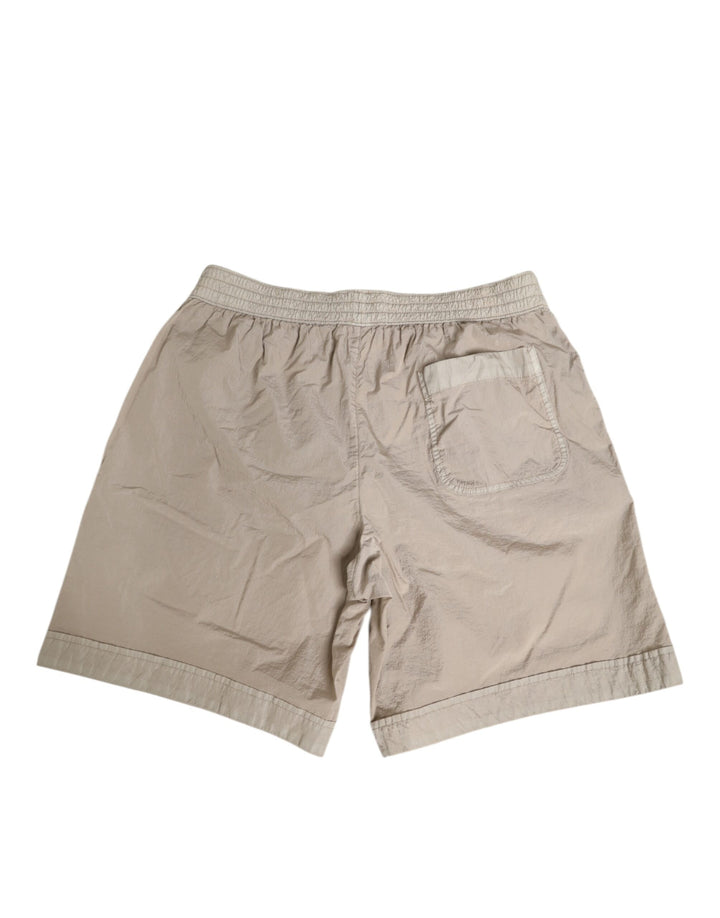 Dolce & Gabbana Beige Nylon Beachwear Men Boxer Short Swimwear
