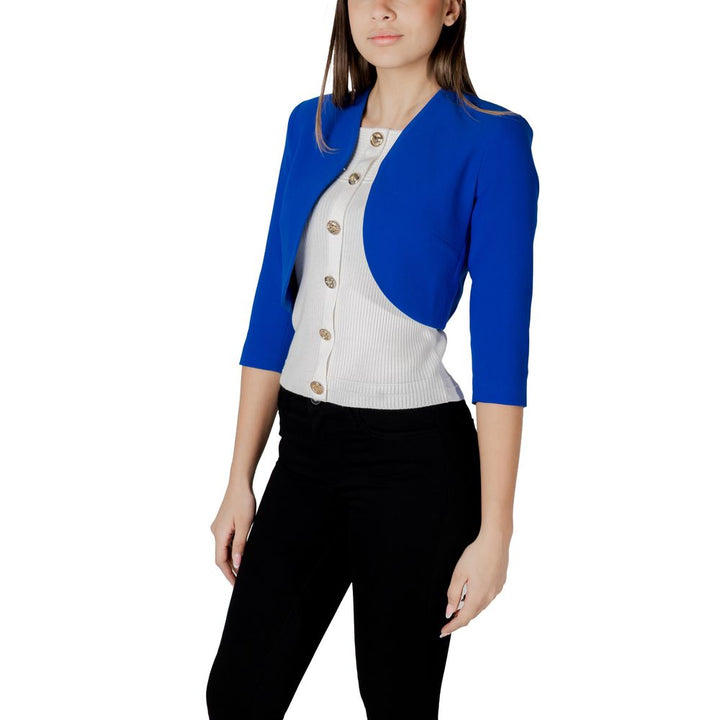 Morgan De Toi Blue Polyester Cloacks