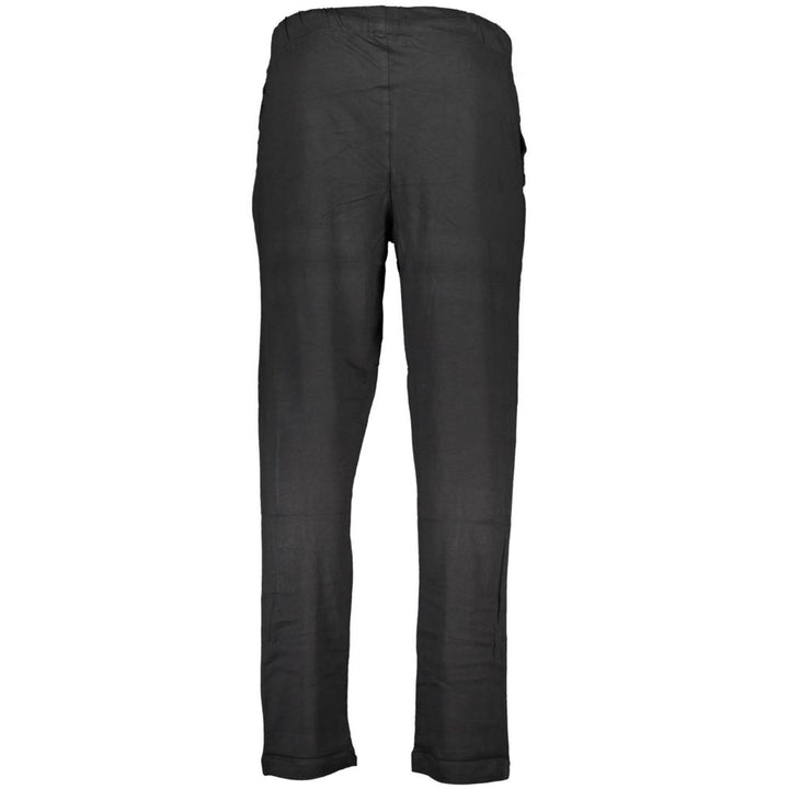 Gianmarco Venturi Black Cotton Men's Trouser