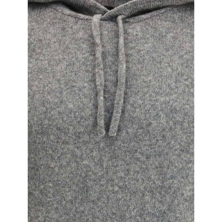 Roberto Collina Gray Cashmere Hoodie