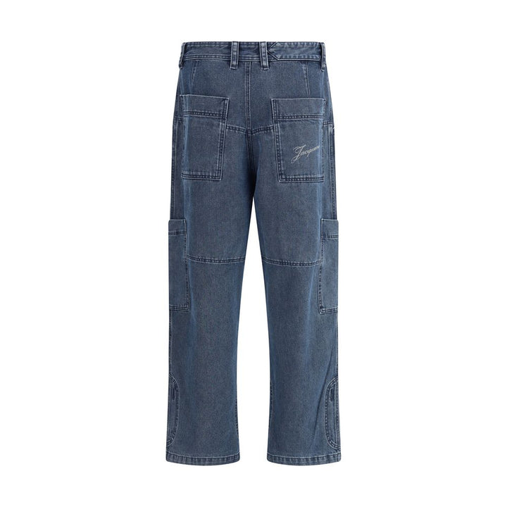 Jacquemus Blue Cotton Jeans Denim