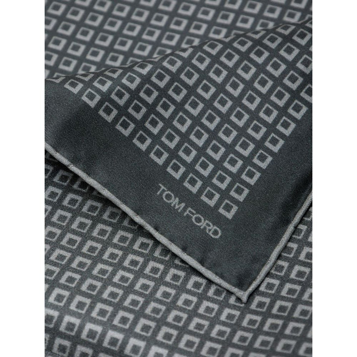Tom Ford Green Silk Pocket Square