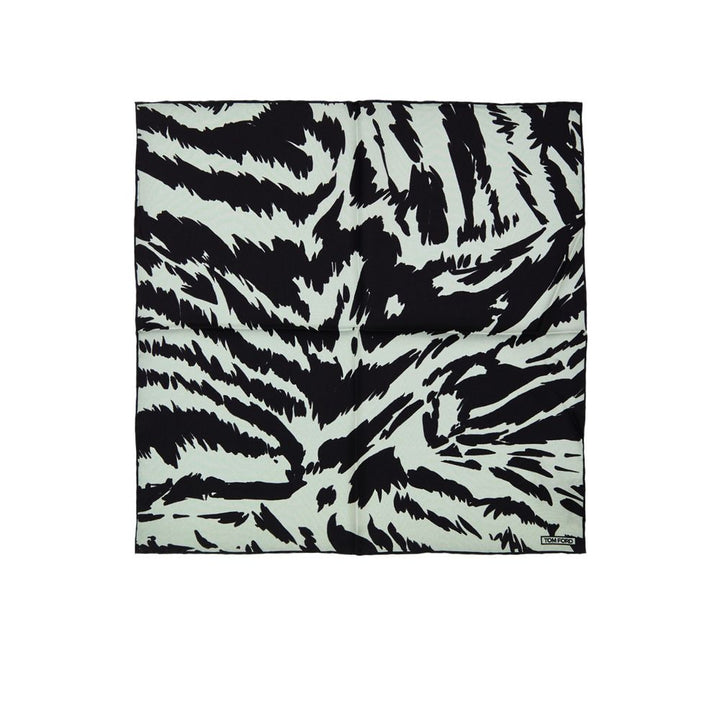 Tom Ford Gray Silk Pocket Square