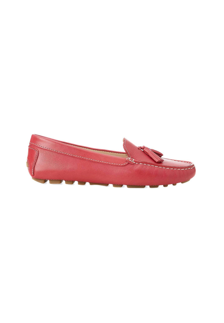 Mangará Atelier PINK Calf Leather Loafers – Women’S Driving Moccasins With Tassel Detail