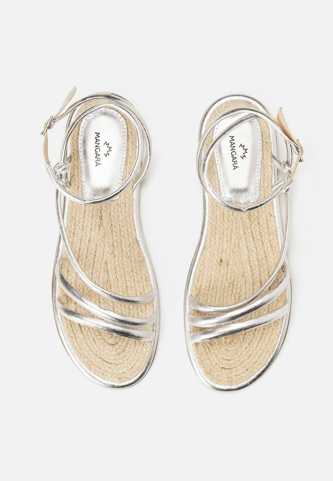 Mangará Atelier Silver Angico LEATHER STRAPPY SANDALS