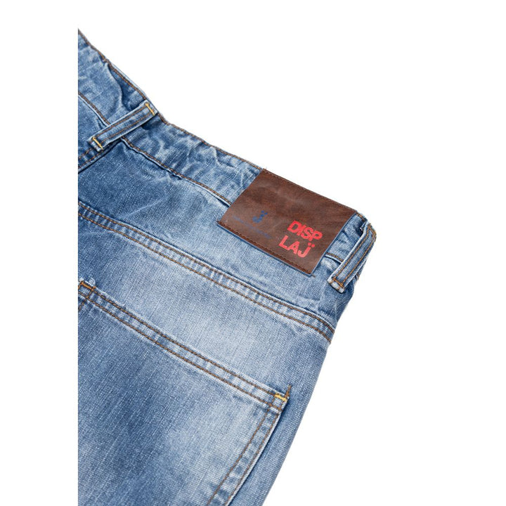 Displaj Blue Cotton Relaxed Fit Jeans