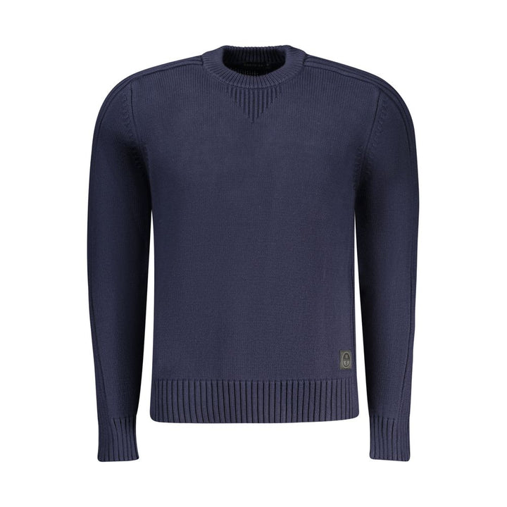 North Sails Blue Cotton Men Sweater